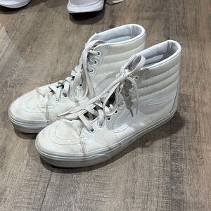 White High-Top Sneakers